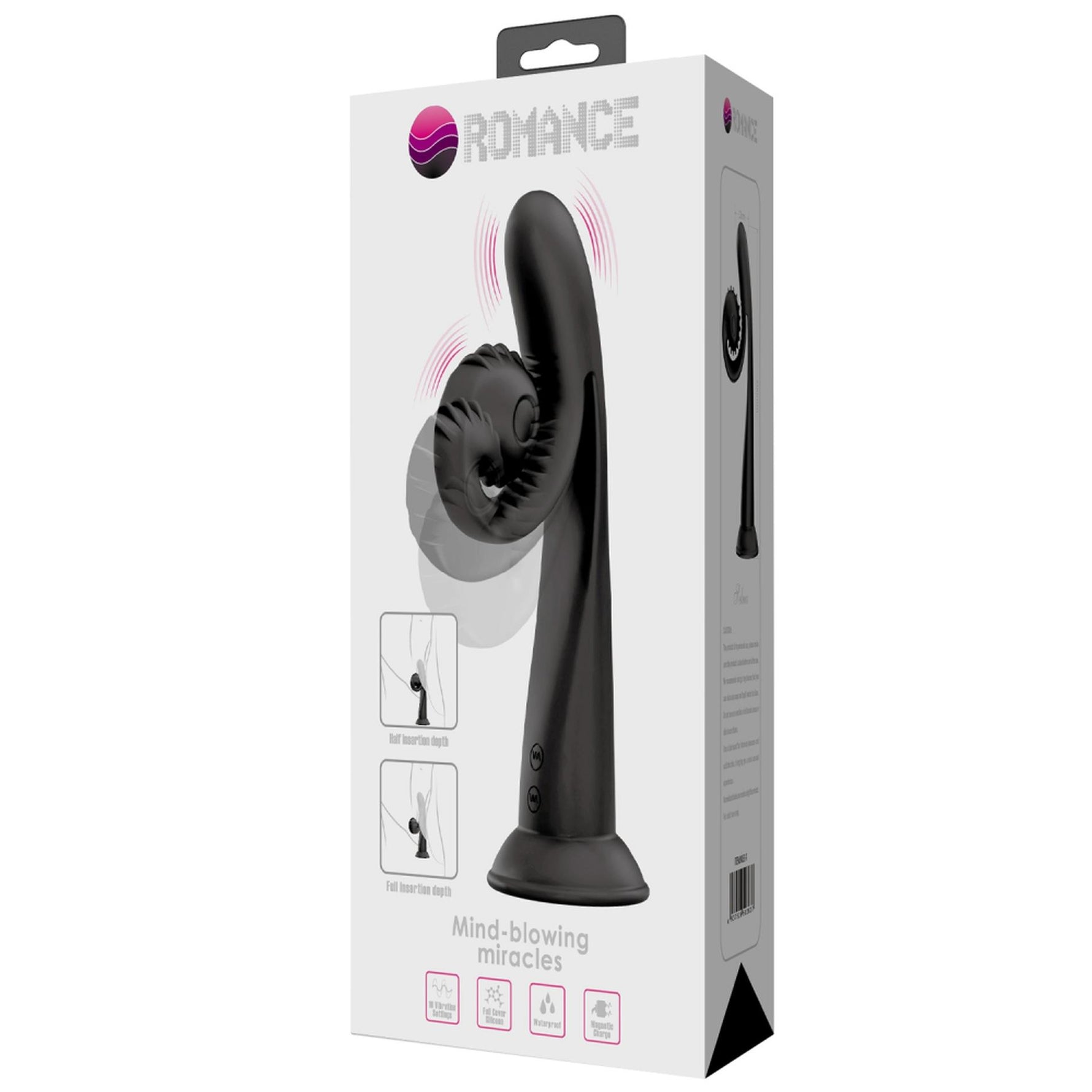 Vibrator USB Pretty Love Selma Snail Rabbit Negru 20cm