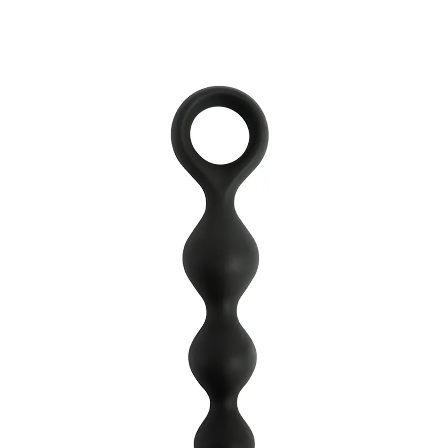 Mărgele anale din silicon Fantasy Black 20 cm