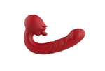 Vibrator drăguț USB pentru punctul G, seria B, cu aspect de trandafir, pentru lingerea limbii