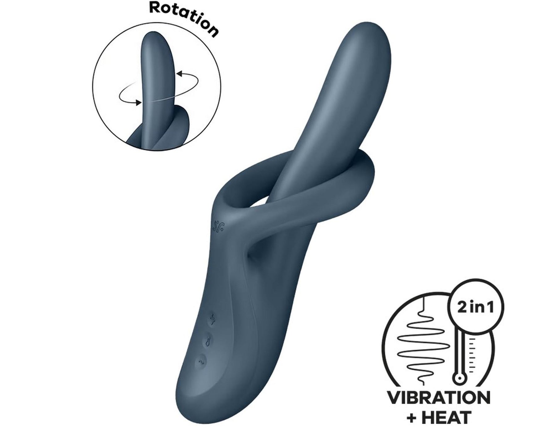 Stimulator de căldură Satisfyer Heat Flex 4 Gri