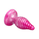Plug anal spiralat Cherry Silexd roz perlat 9,2 cm