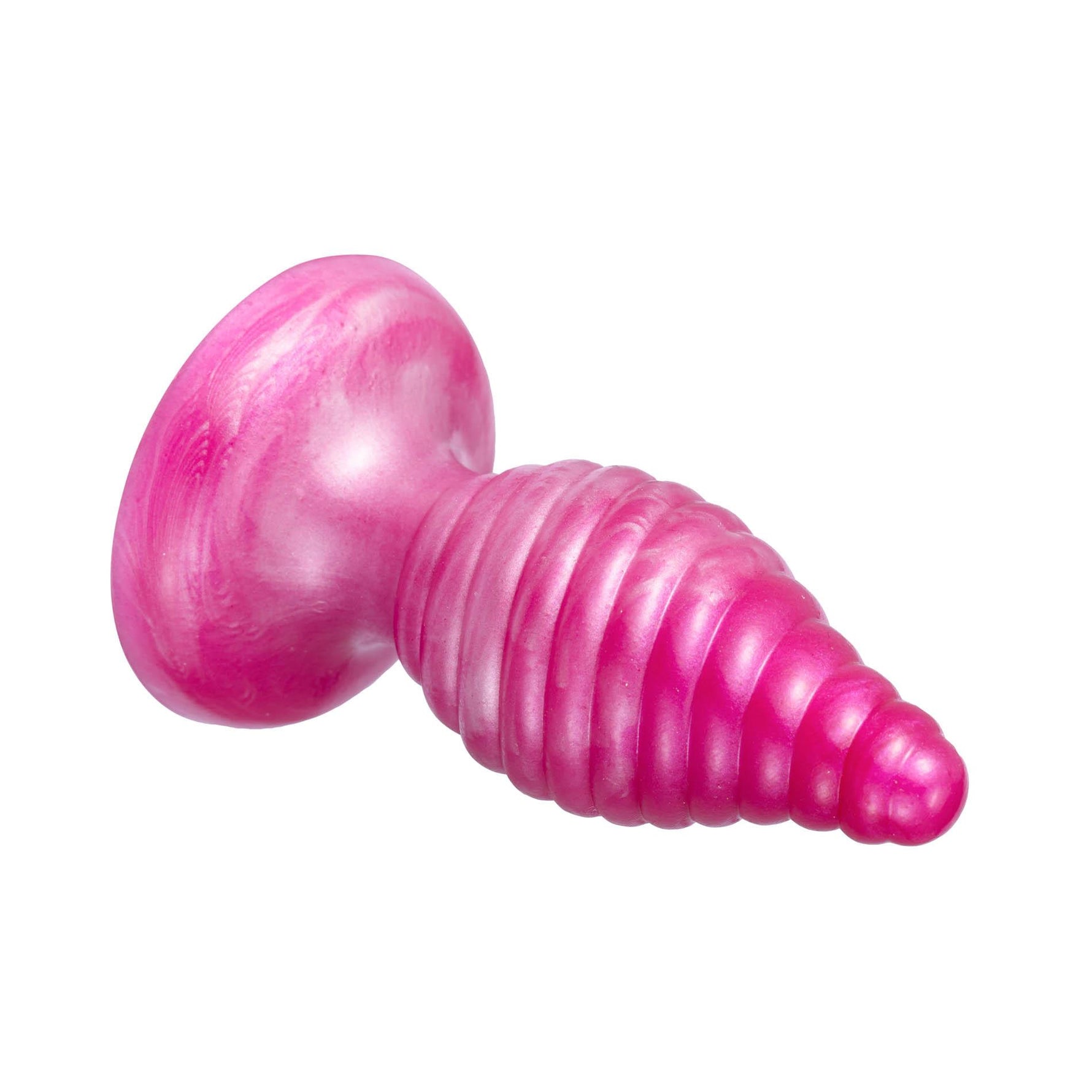 Plug anal spiralat Cherry Silexd roz perlat 9,2 cm