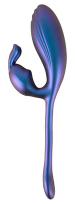Vibrator metalic flexibil cu model iepuraș Sweet Smile, USB, 22 cm