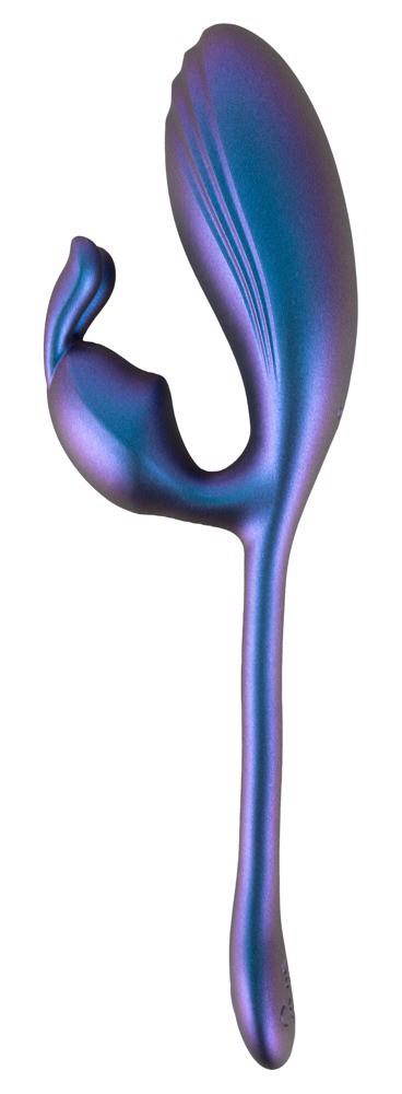 Vibrator metalic flexibil cu model iepuraș Sweet Smile, USB, 22 cm