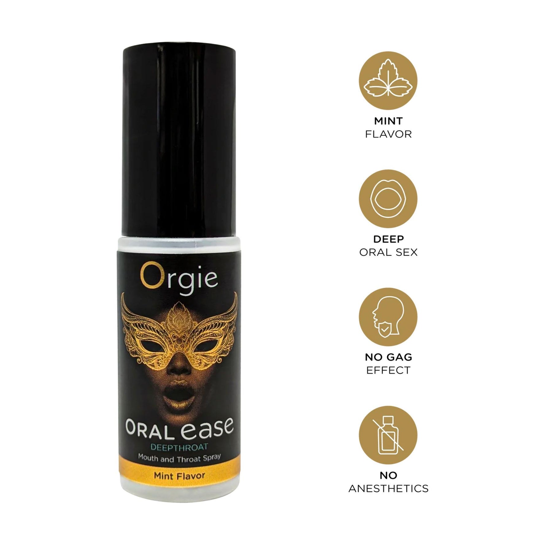 Spray Orgie Oral Ease Deepthroat cu mentă