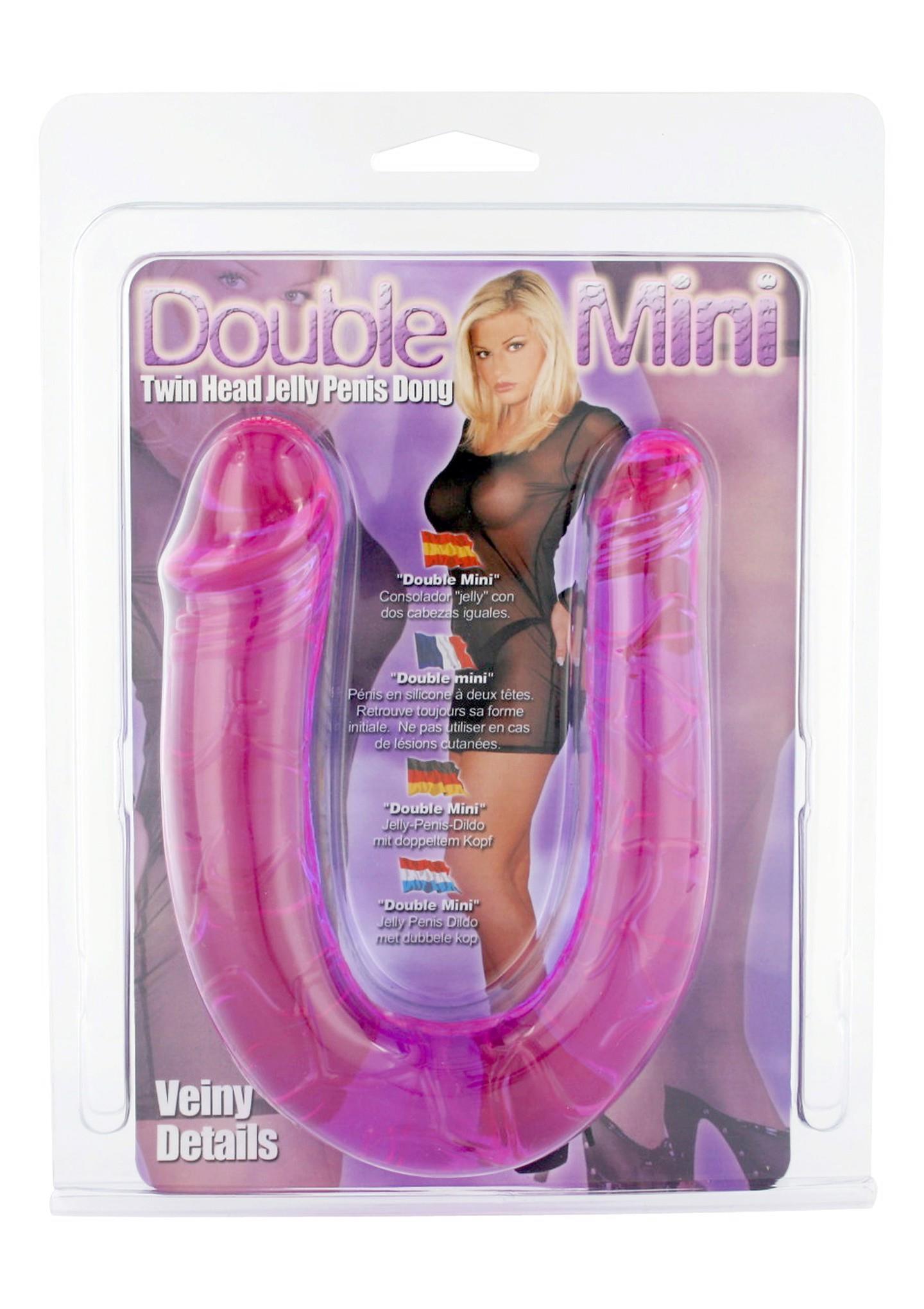 Dildo dublu Seven Creations violet 34 cm