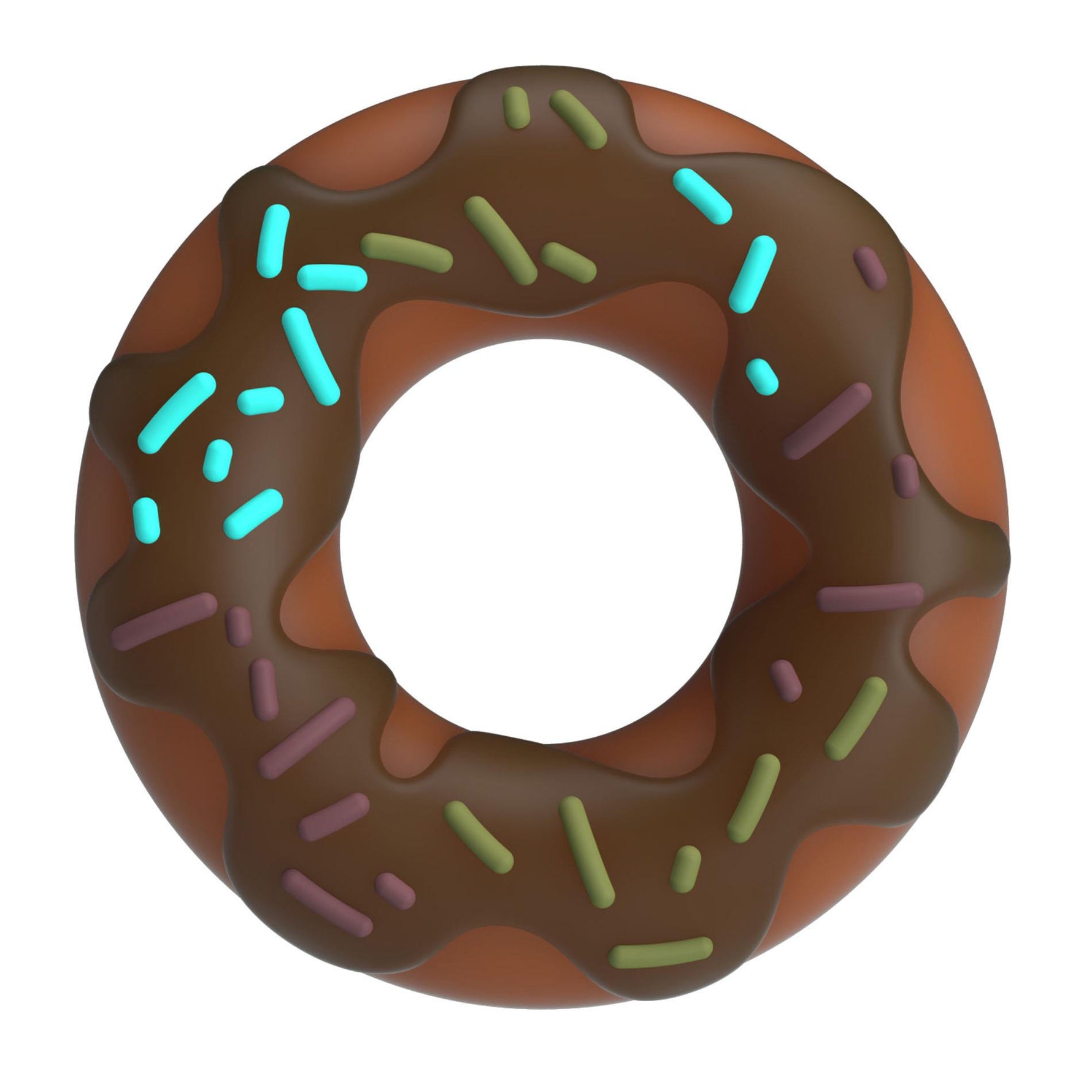 Inel pentru penis Pretty Love Choco Super Donut din silicon, super moale
