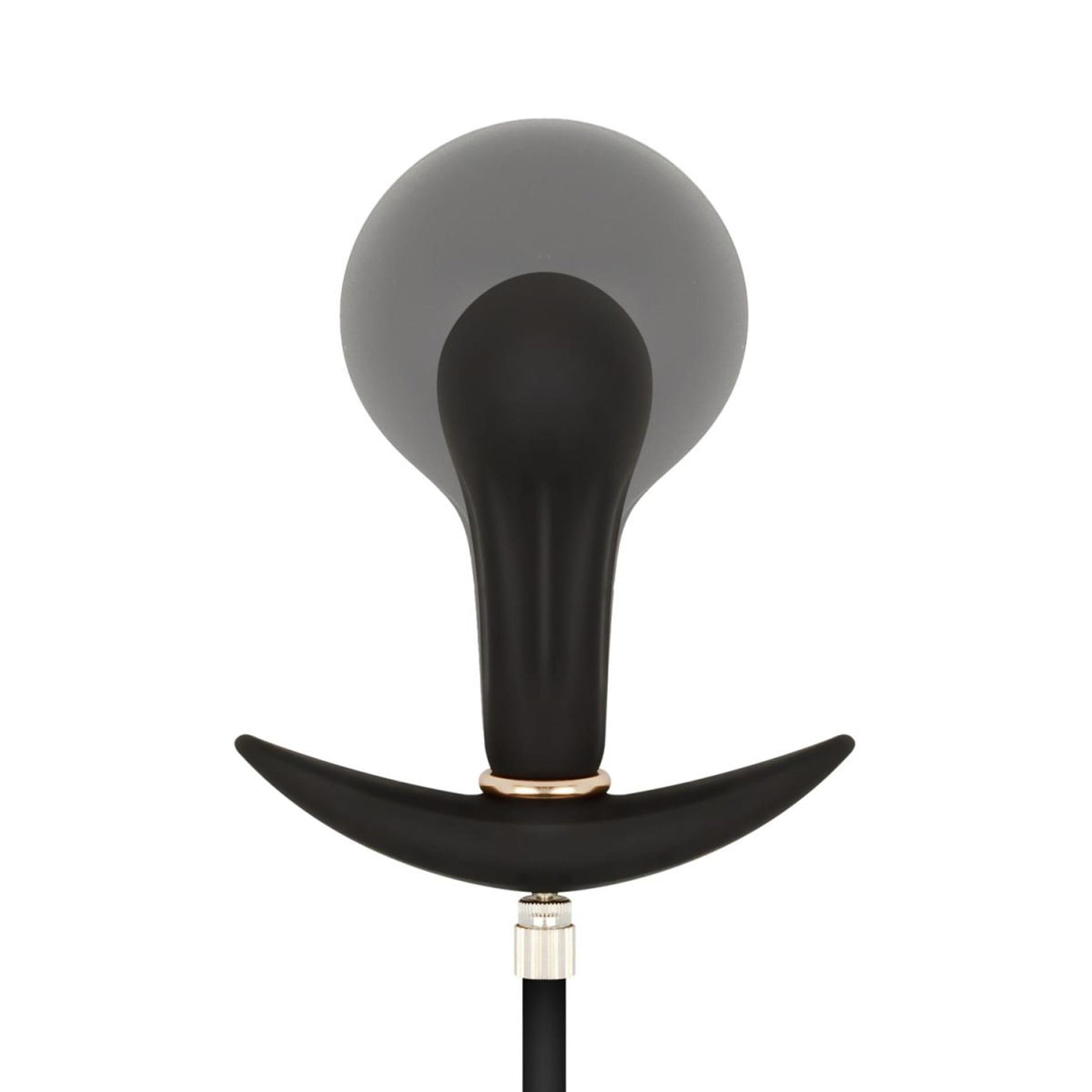 Dop anal gonflabil EasyToys negru 8 cm
