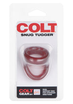 Inel de penis Colt Snug Tugger pentru penis și testicule, roșu