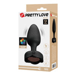 Plug anal vibrant Pretty Love Varian din silicon cu LED, 10 moduri
