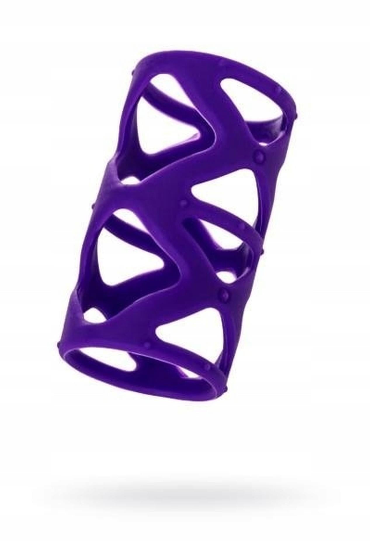 Manșon pentru penis A-Toys din silicon, violet, 7,5 cm