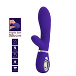 Vibrator Pretty Love Thomas cu punct G și iepuraș, violet, USB