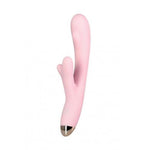 Vibrator Eromantica Meryl din silicon, model iepuraș, roz, USB, 22,5 cm