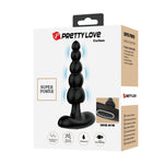 Plug anal vibrant din silicon Corban Pretty Love cu mărgele