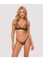 Set lenjerie intimă transparentă cu buline Vixaria Obsessive S/M