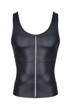 Tricou fără mâneci Regnes Fetish Planet pentru bărbați, aspect umed, negru, mărimea M