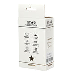 Dop anal metalic argintiu Star Collection M, albastru deschis