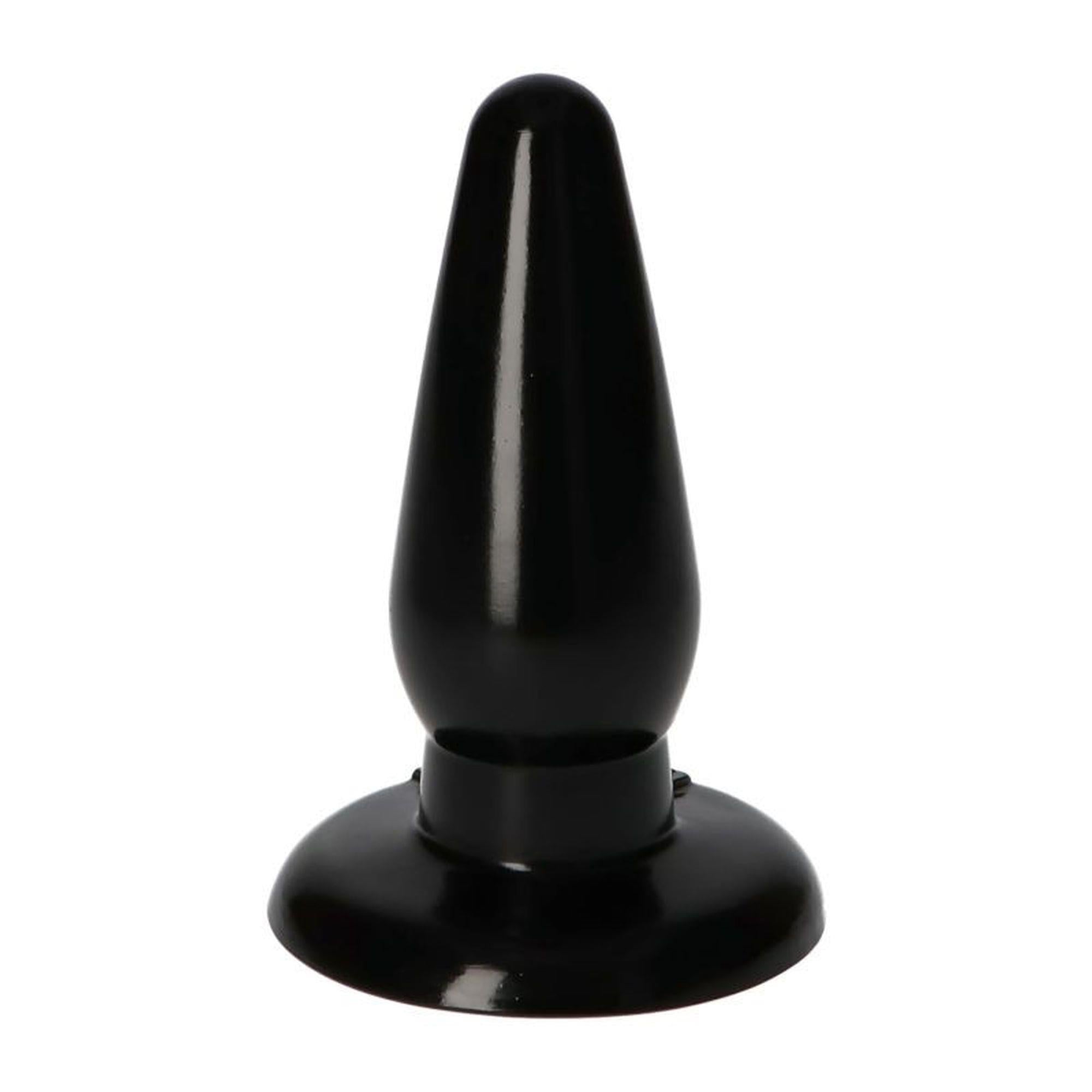 Plug anal italian pentru penis Toyz4lovers negru 12 cm