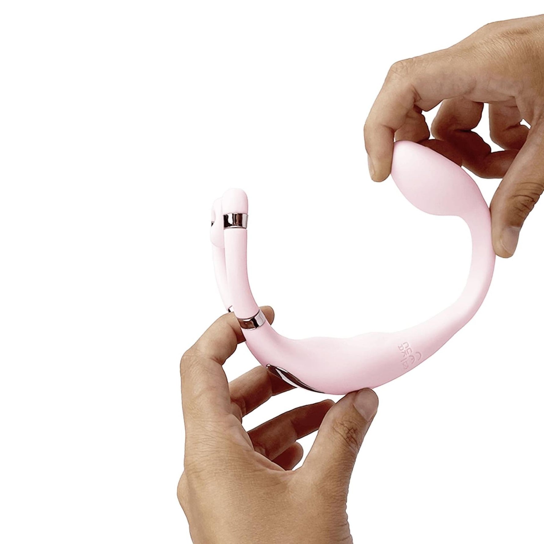 Vibrator Adrien Lastic Venus cu aplicație, roz pal, USB, 11 cm