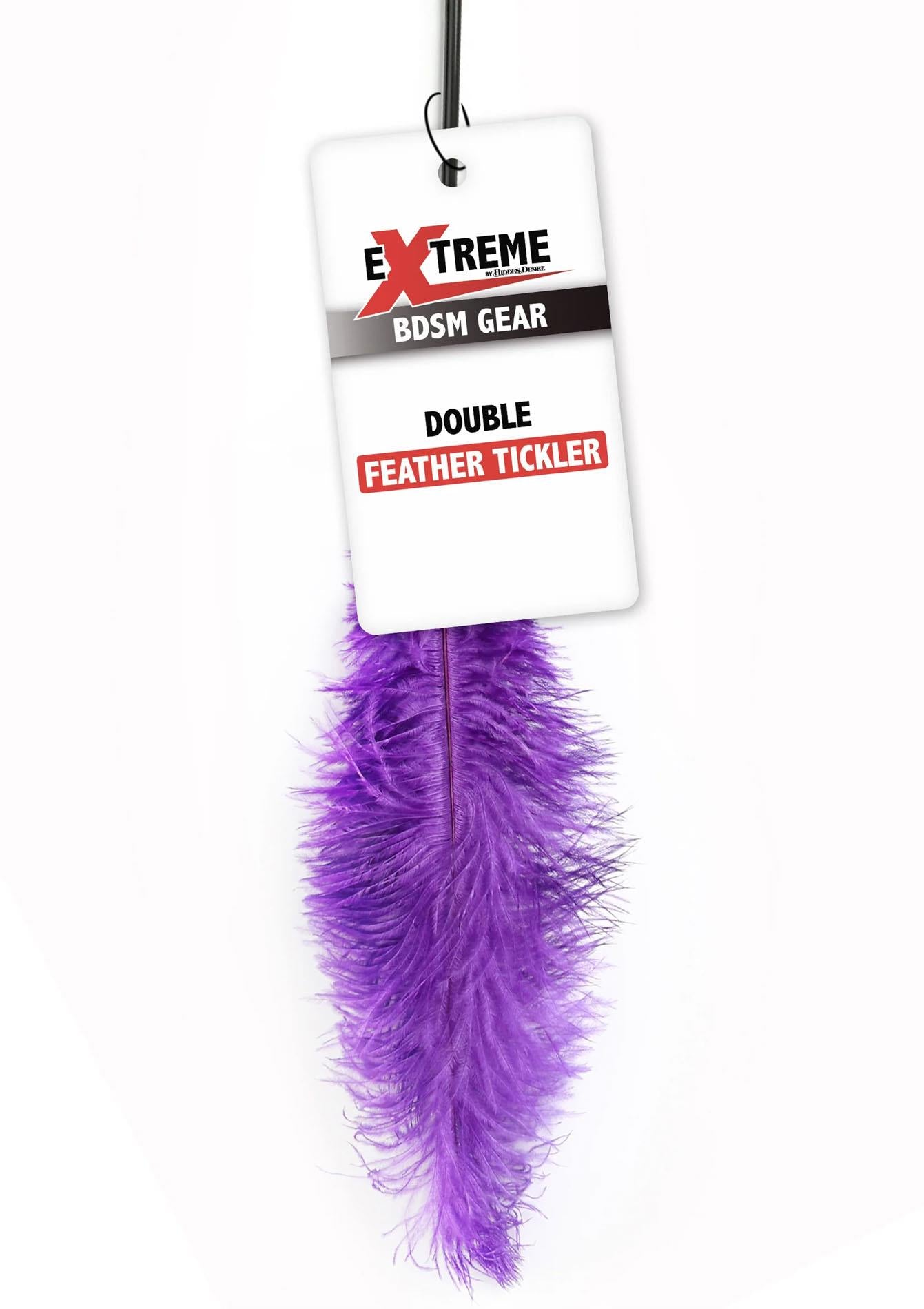 Jucărie Hidden Desire cu două pene, violet, 68 cm