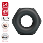 Inel pentru penis Crazy Bull Jarvius din silicon negru super moale