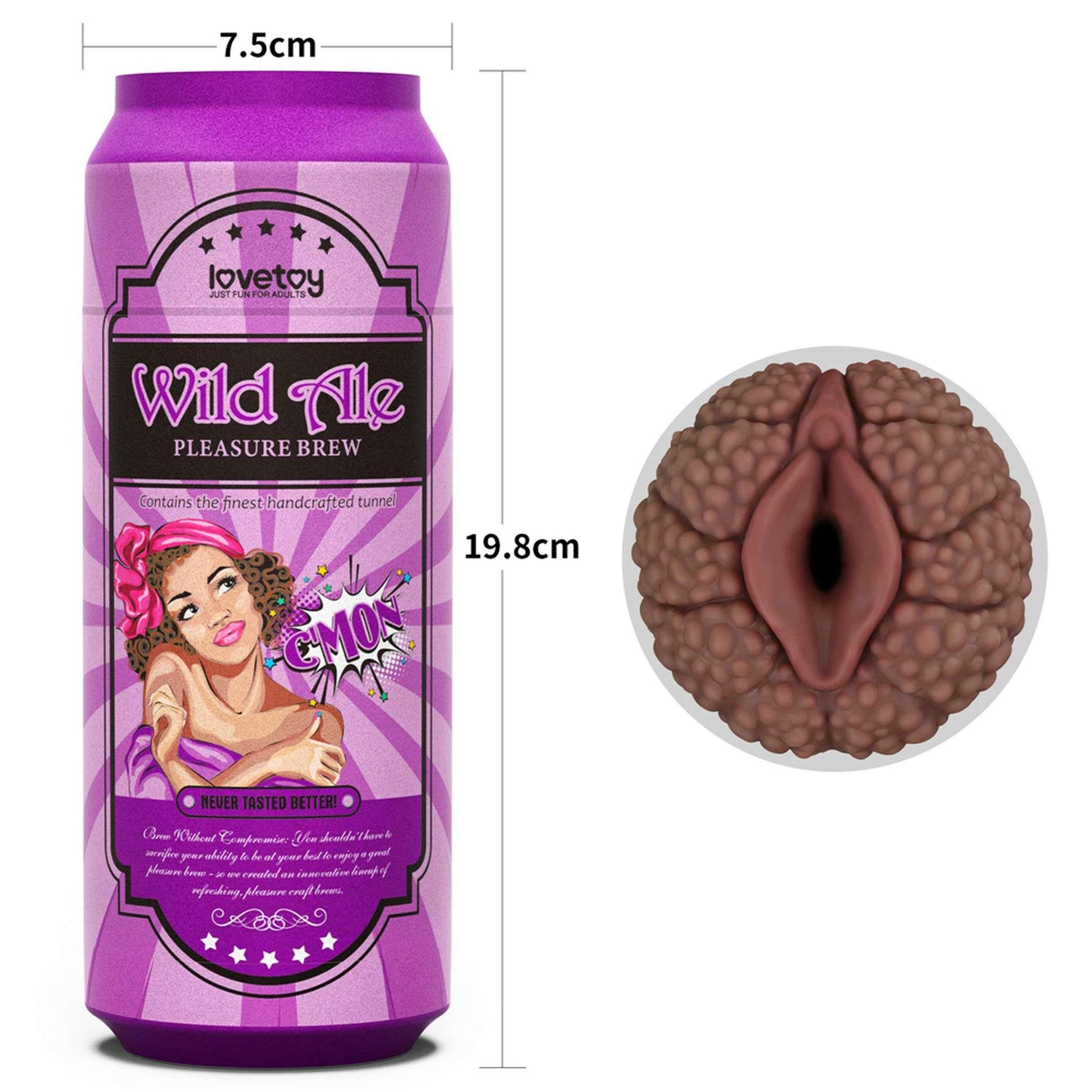 Masturbator Lovetoy Pleasure Brew Discreet cu doză de bere