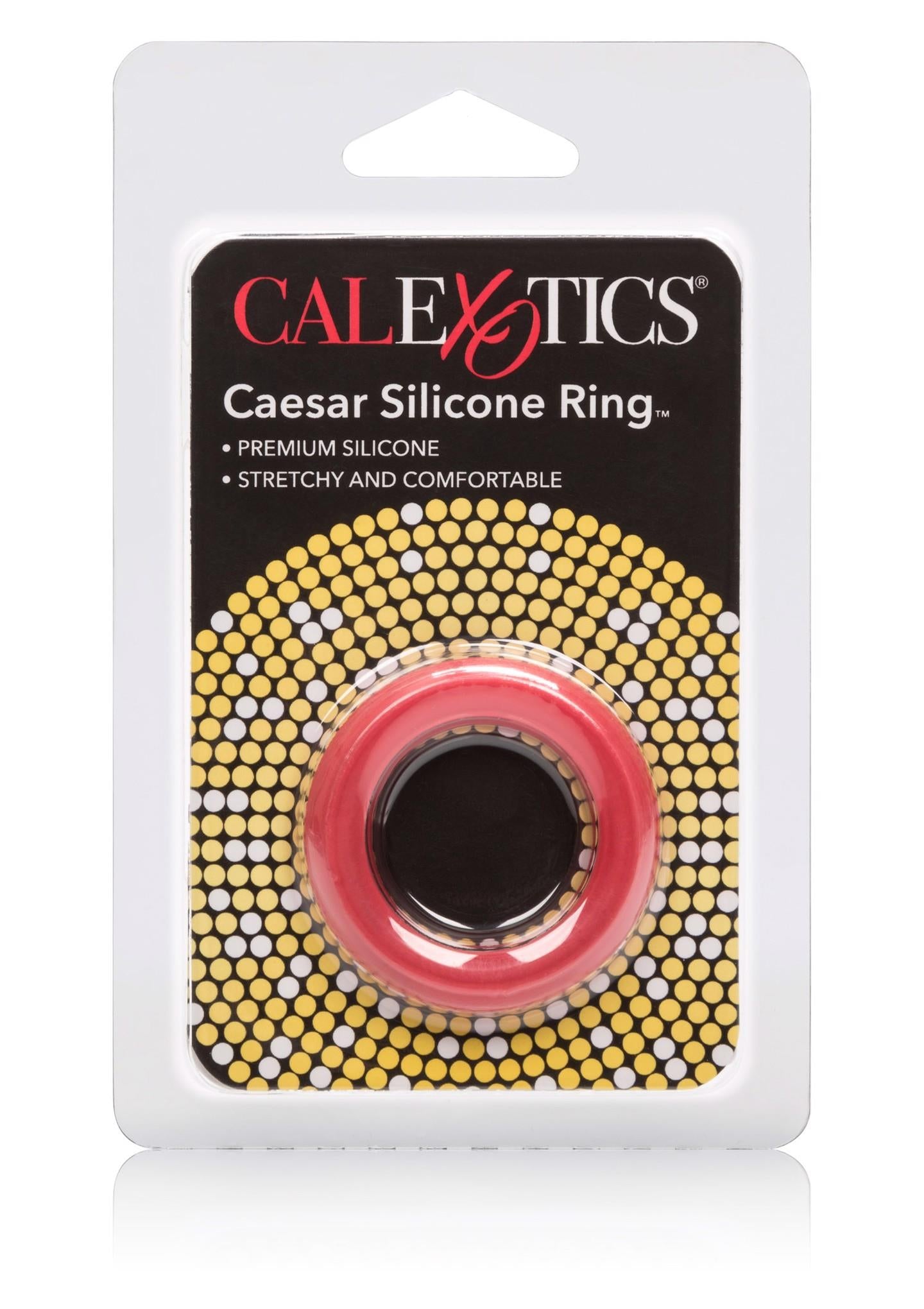 Inel din silicon Caesar Calexotics roșu