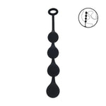 Perle Anale Levelz Picături din Silicon Negre 30mm