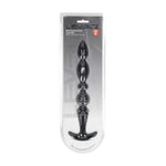 Sondă anală Levelz Multi-Texture din silicon, neagră, 26 cm