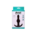Dop anal din silicon Fantasy negru 8,5 cm