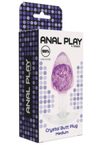 Plug anal ToyJoy Crystal Medium, violet, 9,5 cm
