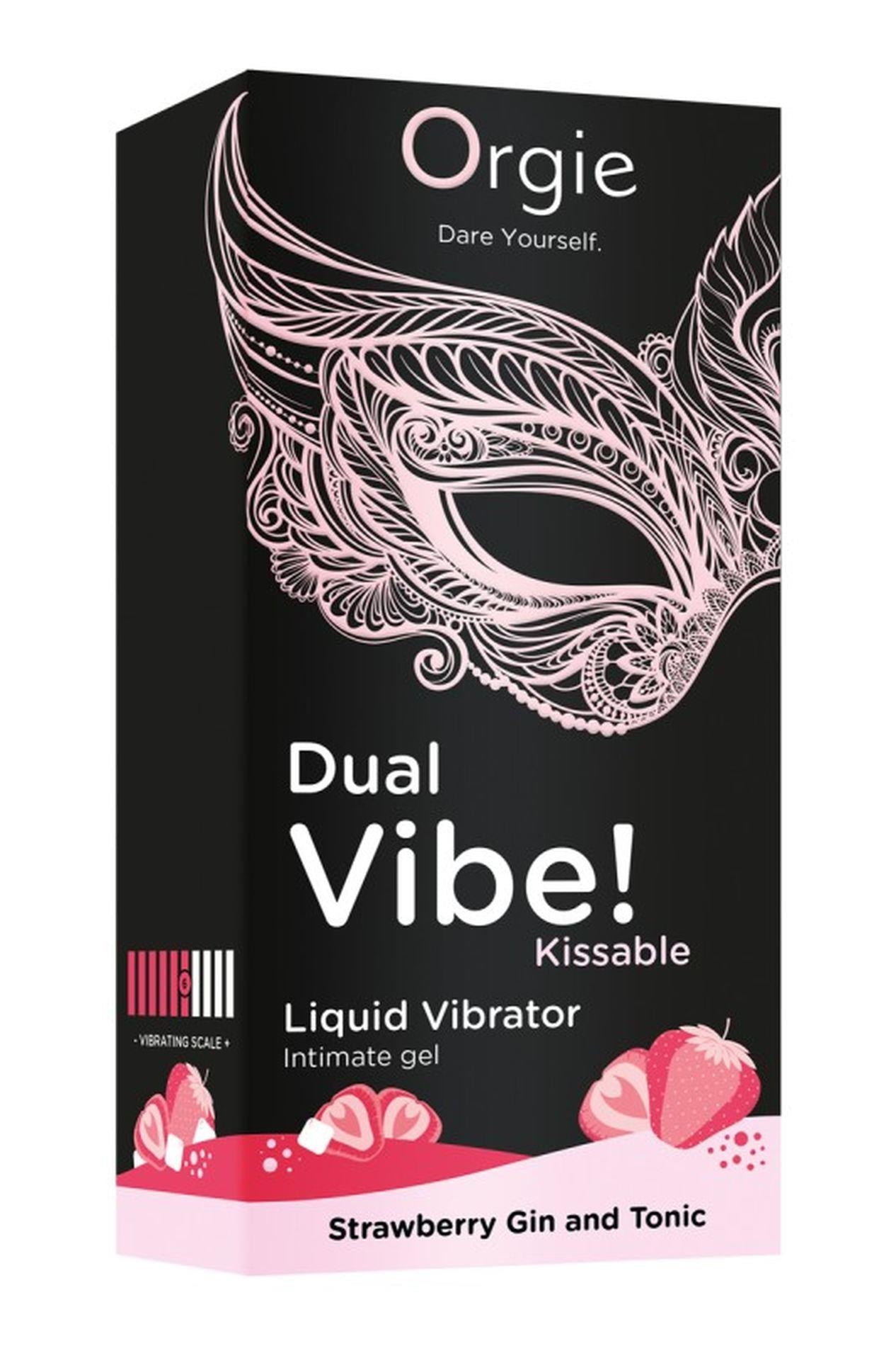 Gel intim vibrant comestibil Orgie Strawberry Gin Tonic