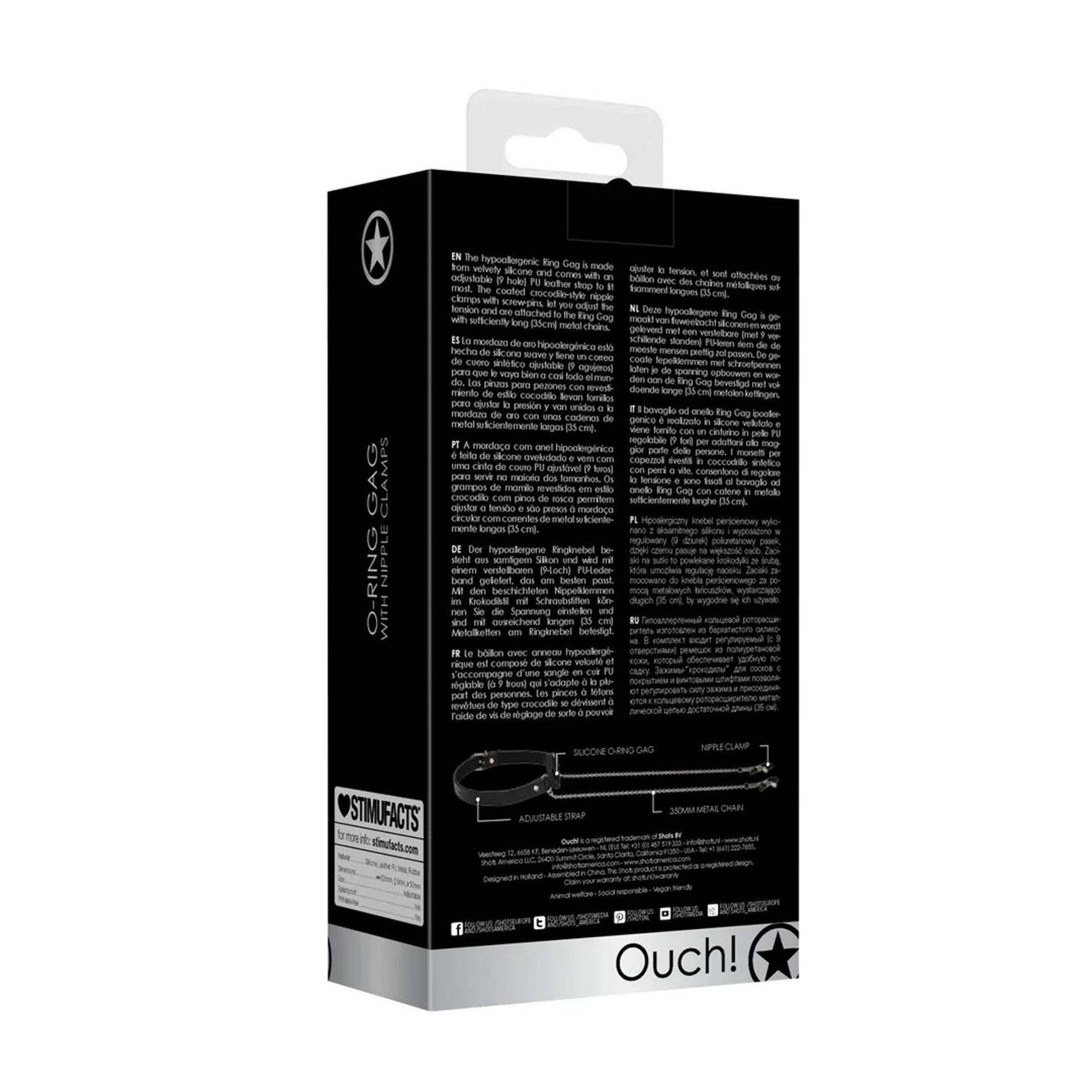 Au! Inel de silicon cu cleme pentru mameloane 62 cm