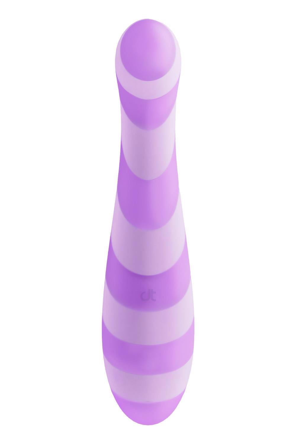 Vibrator Glitz Purple Pleasure pentru punctul G, USB violet, 15,7 cm
