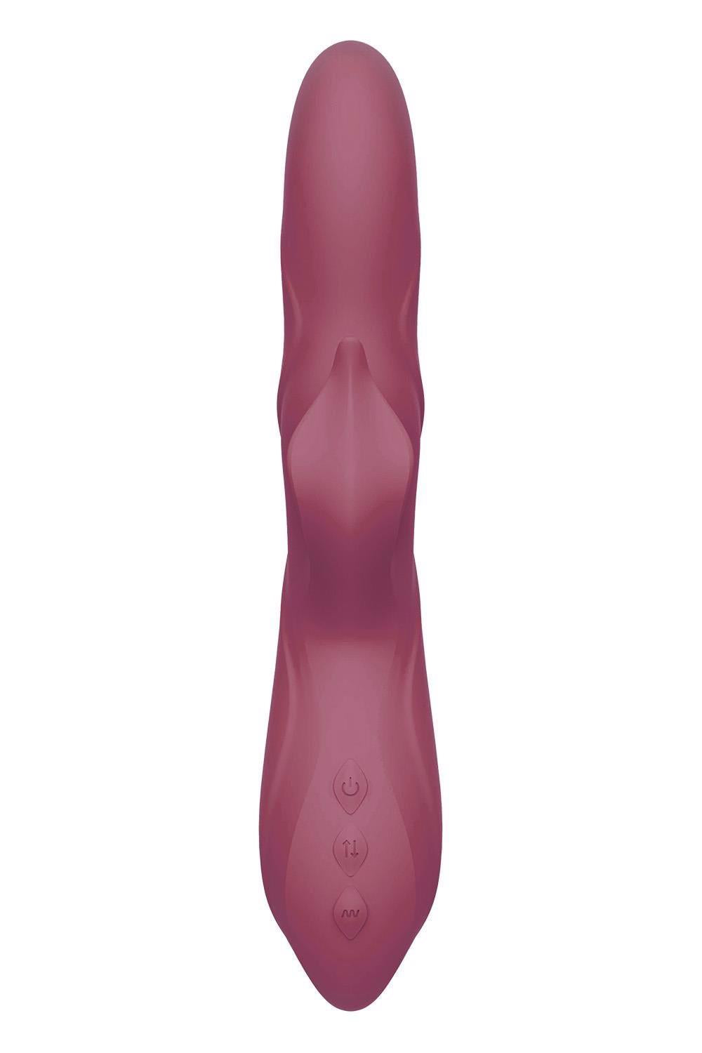 Vibrator Pulz Morgan Bunny cu perle USB rotative