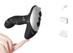 Aparat de masaj pentru prostată Luxury Play USB din silicon, încălzit, cu 7 moduri, negru