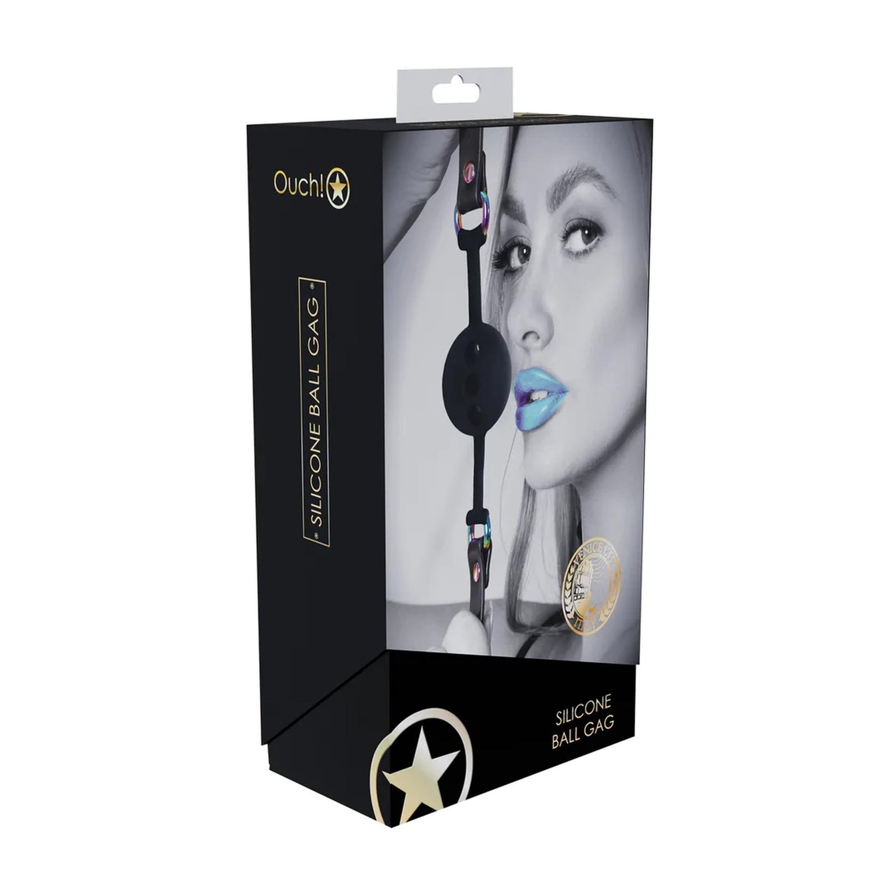Venice Collection Ouch - Blindaj cu bilă din silicon, negru