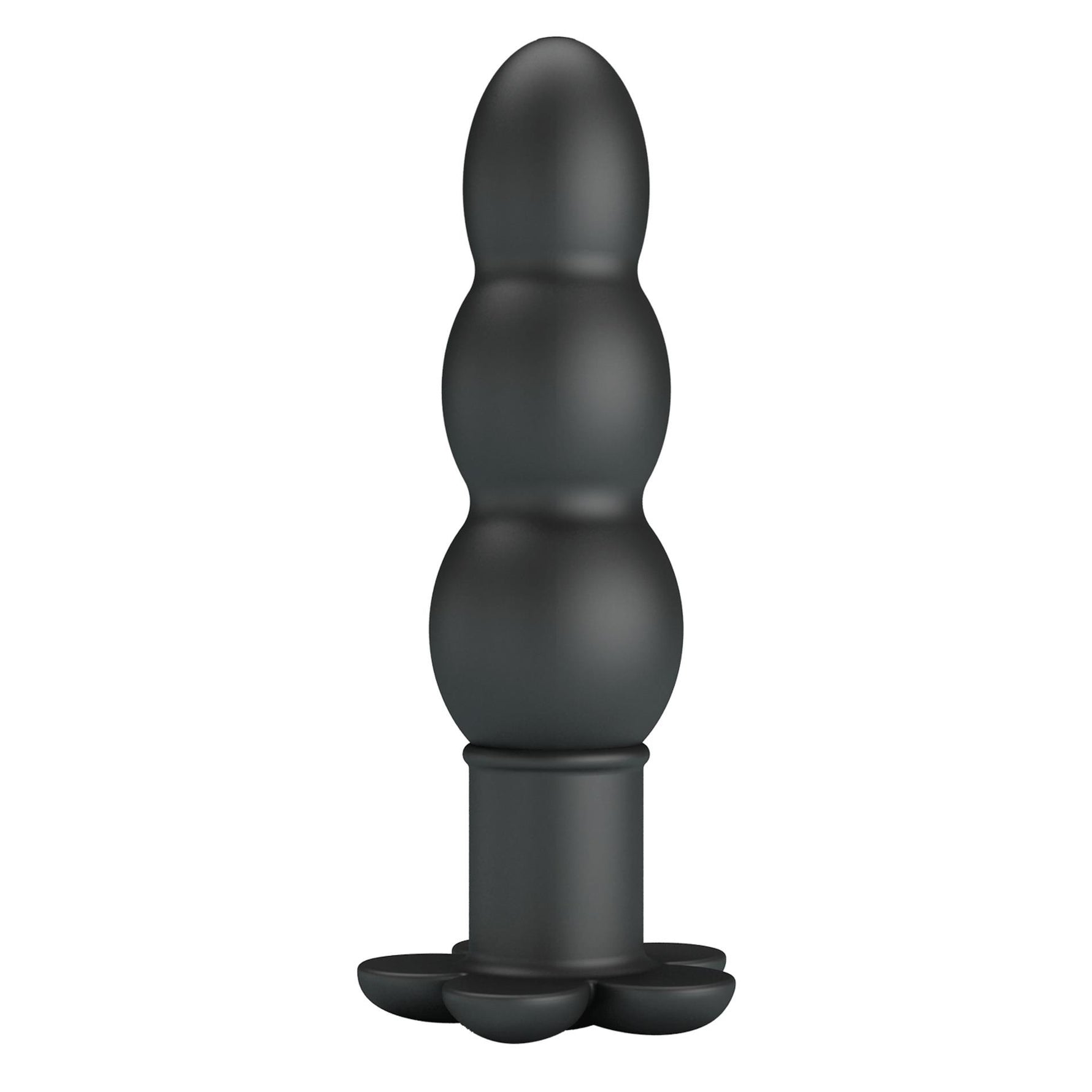 Plug anal vibrant din silicon negru Pretty Love Jadier