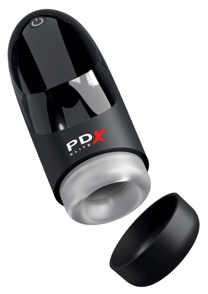 Masturbator vibrant PDX Elite Hydrogasm, impermeabil, USB, 20 cm