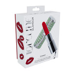 Vibrator mini ruj Loveline verde cu 4 vârfuri USB