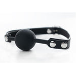 Bărbaș cu bilă Fantasy din silicon negru, reglabil, 4 cm