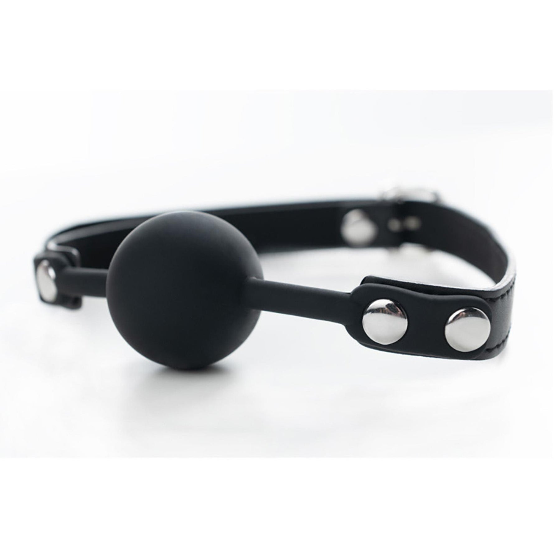 Bărbaș cu bilă Fantasy din silicon negru, reglabil, 4 cm