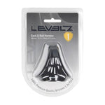 Inel din silicon Levelz pentru penis și testicule, negru, 5 cm