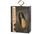 Aparat de masaj Waname Wave, silicon negru auriu, USB, 9 cm