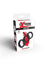 Set de inele pentru penis Hidden Desire Heavy Silicone, negru