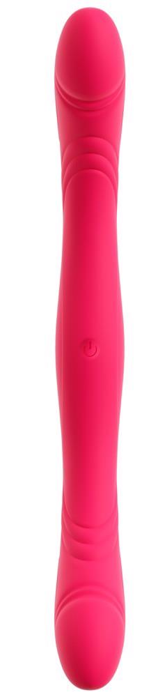 Vibrator dublu din silicon USB Couples Choice 31,2 cm