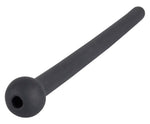 Dop pentru penis Piss Play din silicon Dop pentru penis negru 11,8 cm