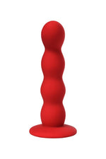 Dildo anal mic, ondulat, roșu, cu ventuză, Favorite ToDo