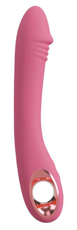 Vibrator USB pentru punct G You2Toys Slim, cu design roz din silicon, 21,4 cm