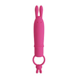 Vibrator Pretty Love Delia din silicon pentru iepure, 10 moduri, impermeabil, AAA